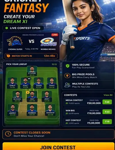 Slotwinguru (slot win guru) fantasy cricket & matchday visual 3